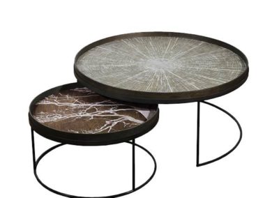 ROUND TRAY TABLE SET - LOW XL